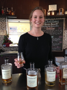 Whisky with a smile from the gorgeous Sarah at the Limeburners cellar door